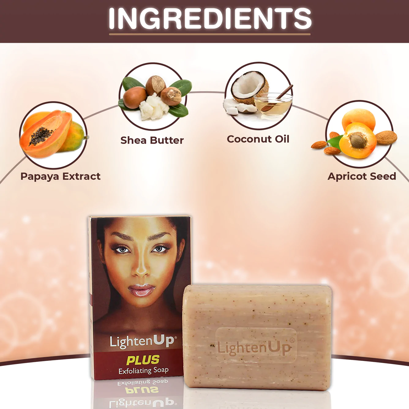 LightenUp PLUS Exfoliating Soap - 200g - Image 4