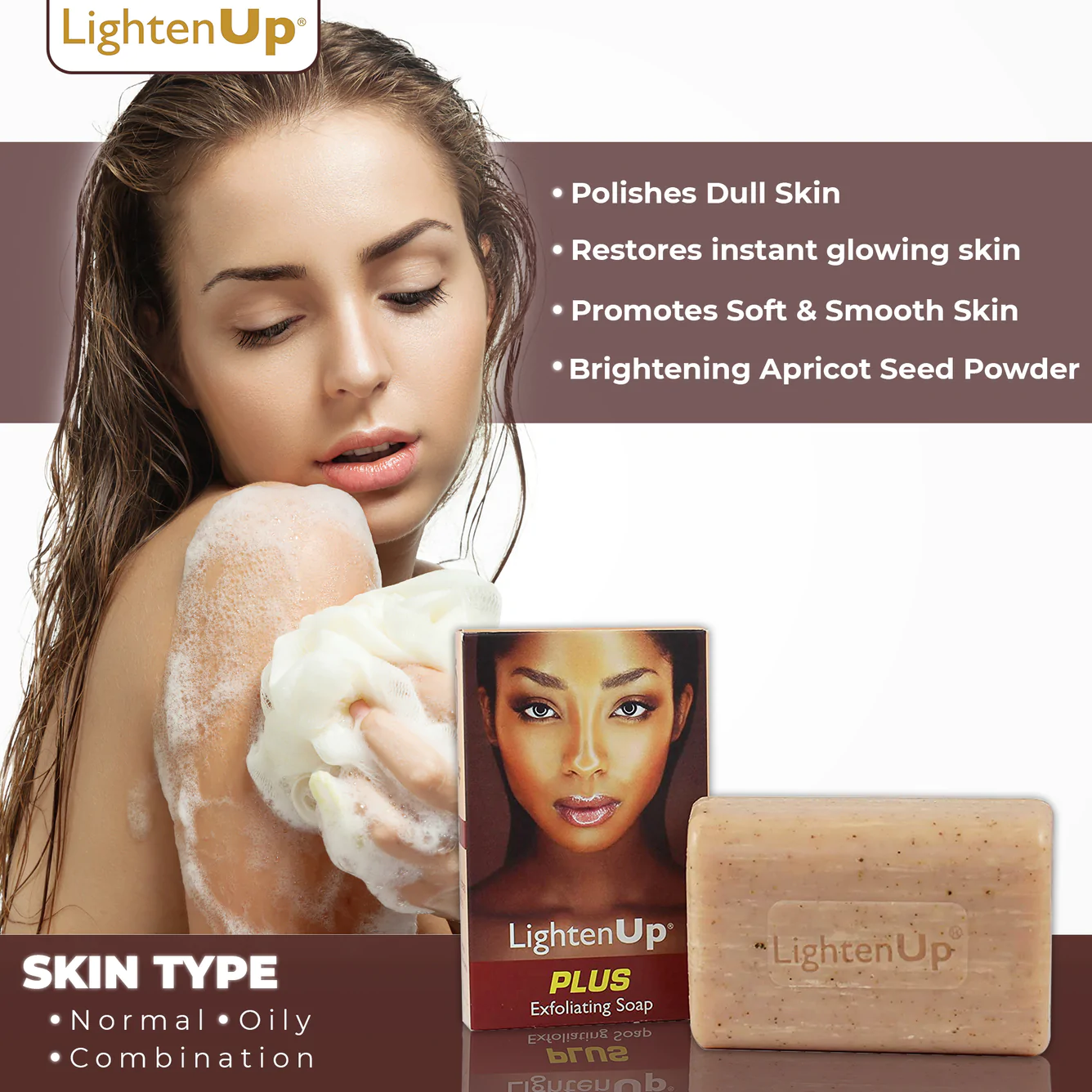LightenUp PLUS Exfoliating Soap - 200g - Image 5
