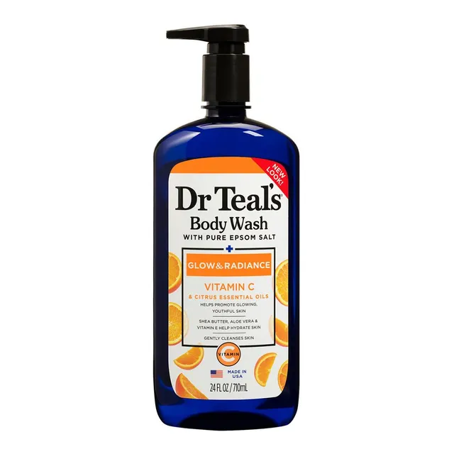 Dr Teals Body Wash With Pure Epsom Salt, With Vitamin C 24 Fl Oz